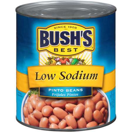 BUSHS BEST Bush's Best Low Sodium Pinto Beans #10 Can, PK6 01819